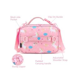 lunch box set with bag for kids square food box bag set school thermal aluminum foil waterproof leakproof 5mm EPE foam