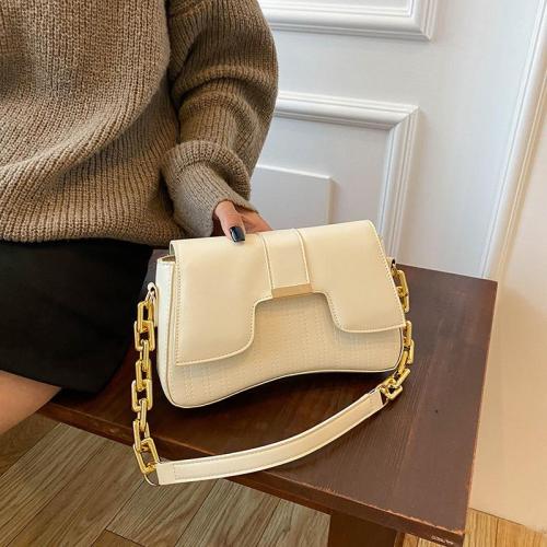 Minimalist chain underarm bag woman 2024 summer product new single shoulder bag small square bag