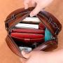 2021 Autumn And Winter Creative New Designer Luxury Women Fashion Small Round Bag Retro Genuine Leather Shoulder Bag Cross Body