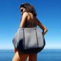 Neoprene tote bag Customized 2024 Hot sell Beach Neoprene Beach Tote Bag Camouflage Stripe Design big neoprene bags summer