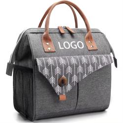 Custom Logo Large Collapsible Lunchbox Bag Soft Beach Beer Cans Drink Bottle Reusable Tote Insulation Cooler Bag