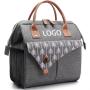 Custom Logo Large Collapsible Lunchbox Bag Soft Beach Beer Cans Drink Bottle Reusable Tote Insulation Cooler Bag