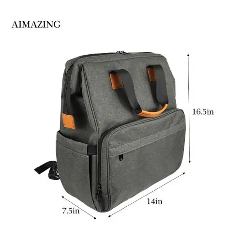 Multifunction Baby Diaper Bags Backpack Travel Maternity Baby Changing Mommy Bags with Cooler Pocket