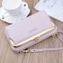 2023 new design women pu leather wallet wholesale fashion zipper purse mobile phone bags & cases