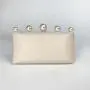 Women vintage pearl clutch bag    woman   black navy rhinestone PU evening bag  party purse handbag