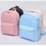 Stock large capacity Custom DIY logo travel storage bag School Bag Candy Color New Light Pink nylon backpack