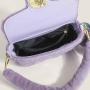 Fresh Sweet Fluffy Handbag 2024 New Women'S Bag Simple Cute Fluffy Solid Color Small Square Bag Shoulder Bag