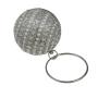 Wholesale bridal wedding women clutch purse white pearl round shaped party evening bags clutch bag for ladies