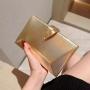 New arrival metal leaf buckle handbag box crossbody evening dress bag clutch party bags for women pochette femme