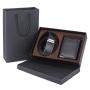 Custom Brand Logo Fashion Leather Men Wallet Belt Set Automatic Buckle Belts Gift Box Set For Men