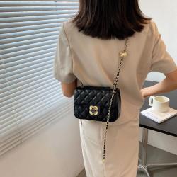 Bolso De Lujo Para Mujer 2023 New Fashion Brand Small Quilted Leather Handbags For Women Ladies Square Shoulder Crossbody Bags