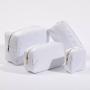 Keymay Stock Wholesale Waterproof Nylon Makeup Bag Portable Zipper Toiletries Organizer Bag Large Cosmetic Bag