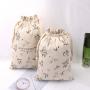 Hot Sale Full Hot Stamping 8 OZ Canvas Dust Bag For Handbag Drawstring Natural Organic Cotton Shopping Shoes Pouch