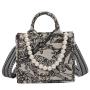 New niche embroidered cotton linen handbag with large capacity canvas shoulder bag