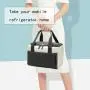 Breast Pump Bag Backpack with Cooler Compartment Double Layer Pumping Bag Cooler Bag with Ice Pack for Nursing Moms