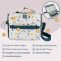 Double Insulated Water-Resistant Fabric Interior & Exterior Zippered Pockets Children Kids Lunch Bag Box