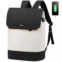 LOVEVOOK 14 15.6 17 Inch Waterproof Cover Rolltop Laptop Backpacks Men Anti-Theft University School Bags Women's Elegant Daypack