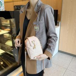 New women's pearl shoulder bag  2024 ladies diamond pu leather wholesale crossbody bag mobile phone bag
