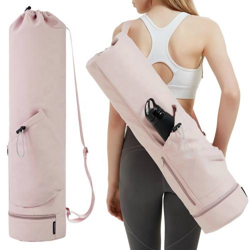 Sportsnew Yoga Mat Bag With Water Bottle Pocket And Bottom Wet Pocket Exercise Yoga Mat Carrier Multi-Functional Storage Bag