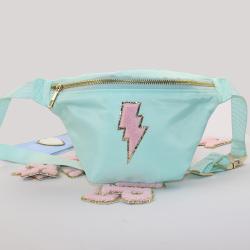 Keymay Hot Sale RTS Stock Adjustable Shoulder Strap Multi-color Fashion Waist Bag Large Fanny Packs Nylon Crossbody Bag Women