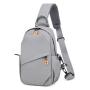 ZF091 New Chest Bag Men Fashion Casual Shoulder Messenger Bag Waterproof Oxford Backpack USB Interface