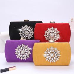 Hot sale women hand bags Winter purse trendy 2021 Female ladies velvet bags vendor women velvet purse and handbags