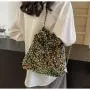 Summer handbag high capacity sequin fabric tote bag fashion bags for women shoulder bag