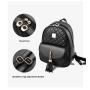 ZF300 PU Three Sets of Double Shoulder Backpack Female Korean Version of The Diamond Tassel College Style Fashion Shoulder Bag