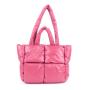 CHANGRONG Custom waterproof Soft Padded Down Winter  Women Large Quilted Puffer Tote Bag