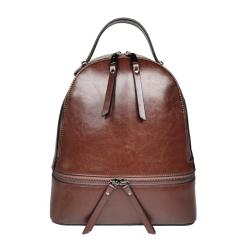 2024 Wholesale New Arrival Oiled Genuine Leather Backpack Bag For Women Luxury