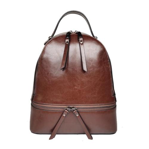 2024 Wholesale New Arrival Oiled Genuine Leather Backpack Bag For Women Luxury