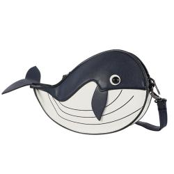 Manufacturer Fashion Cute cartoon whale messenger bag Custom funny Whale animal shape bag
