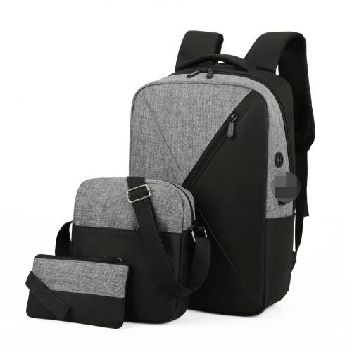 Luxury USB Charging Rucksack Multifunctional Waterproof Bags For Male Travel Backpack Casual Backpack Set For Men