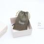 Eco-Friendly Custom Logo Cheap Natural Soap Gift Cosmetic Pouch Small Drawstring Jute Packaging Cosmetic Makeup Bag