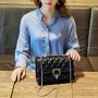 Fashionable Shoulder Rhombus Diamond-Type Lattice Bag For Women Buttons Carry The Bag