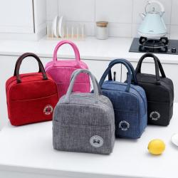 Gelory Portable Zipper Lunch Tote Bag for Women Lunch Box Insulated Lunch Container Bag