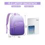 Laptop Backpack for Women 15.6 Inch Gradient Backpack Purse Cute Quilted Waterproof Teacher Computer Bag for Travel Work College