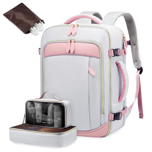 LOVEVOOK Large Capacity 40L Carry On Backpack with 3 Packing Cubes 17 Inch Laptop Travel Backpack Airline Approved Luggage Bags