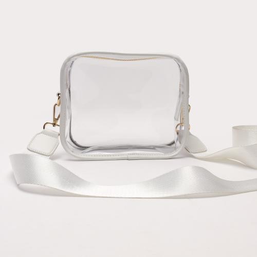 Keymay No MOQ 9 Colors Multi Colors Crossbody Purse Bag Approved for Women Girls Transparent Handbag Shoulder Clear Stadium Bags
