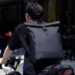 ZX082 Waterproof College Roll Top Bag Trade Student Backpack Shoulder Knapsack Laptop Travel Backpacks School Bags For Men