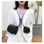 KBW125 2023 Ramadan Offers Hot Sale Simple PU Textured Shoulder Messenger Bag Casual Girls Mini Bag