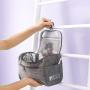 Cosmetic Storage Bag With Handle Travel Cosmetic Organizer Storage Hanging Water-resistant Toiletry Bags