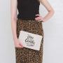 Gelory Wholesale Custom Travel Makeup Bag Golden Zipper Canvas Pouch Bag Reusable Plain Cotton Toiletry Bag