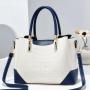 2022 New Korean Fashion Women's Handbag Handbag Top Layer Cowhide Middle-aged Women's Mother Single Shoulder Messenger Bag