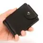 CUIKCA PU Leather Men Mini Wallets Slim Metal Money Clip For Men New Fashion Hasp Purse Business ID & Credit Card Holders