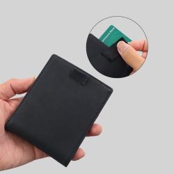 Manufacturer designer mens genuine leather wallet slim bifold wallet genuine leather plain men wallet