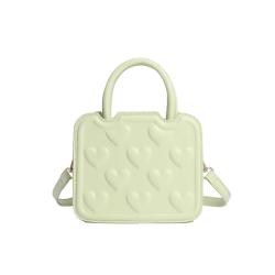 2024 Custom Vegan Leather Purse And Handbag Fashion Heart Design Handbags For Women Luxury