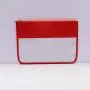 Keymay New Design Rts Stock 18 Colors Waterproof Toiletry Makeup Bag Christmas Red Zipper Pouch Clear Cosmetic Bag Pvc Pouch