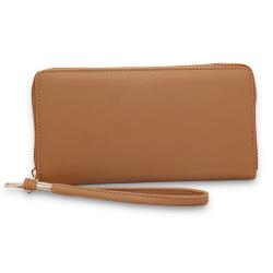 Brown PU Leather Women Wallet Coins Wallet Manufacturer Supply Credit Card Wallets