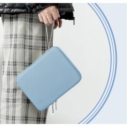 ZWY026 Daily Portable Compact Tablet Case Outdoor Lightweight PU Solid Color Waterproof Tablet Bag Business Wearable Clutch Bag
